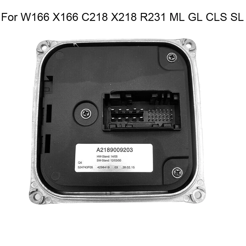 

A2189009203 LED Headlight Lamp Ballast Control Unit Voltage Regulator Module for Mercedes Benz W166 X166 C218 X218 R231