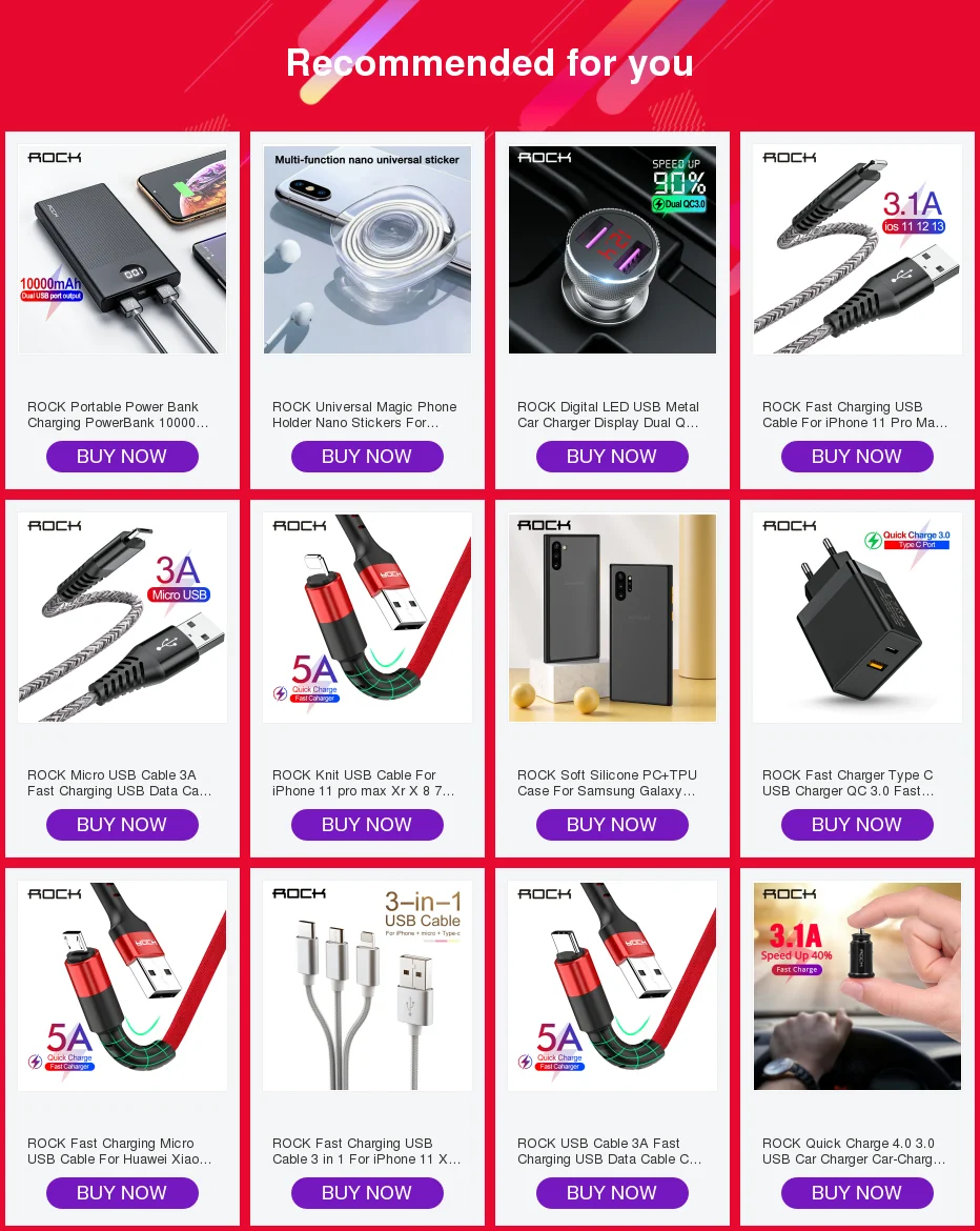 ROCK Car Phone Holder Magnetic Mobile Phone Car Holder Stand for Cell Phone Universal Car Mount Holder for Smartphone