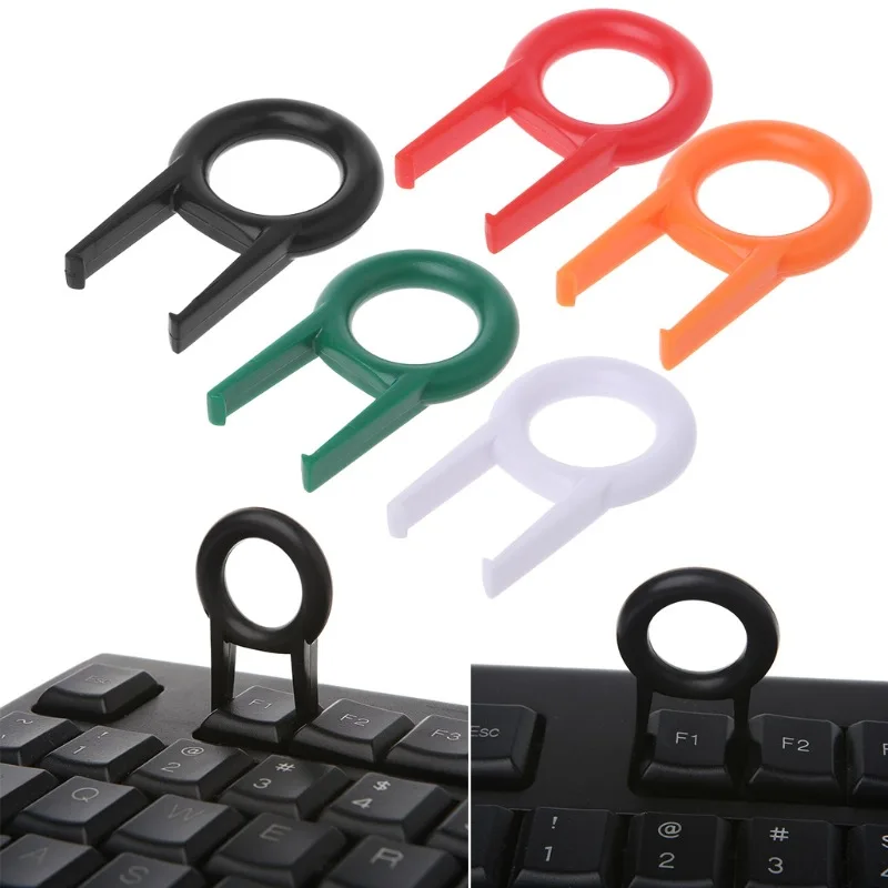 

2pcs Plastic Mechanical Keyboard Keycap Puller Remover Easy To Pull Out For Keyboards Key Cap Fixing Tools