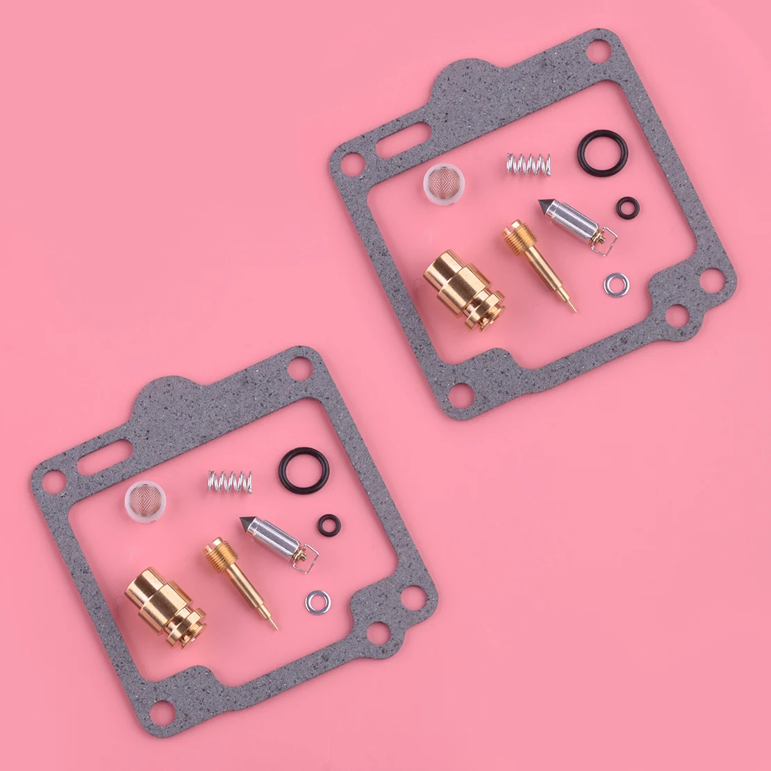 

NEW 2Sets Motor Carburetor Repair Rebuild Kit Float Bowl Gasket Fit for Yamaha XV750 Virago XV1100 1988-1993 1994 1995 1996 1997
