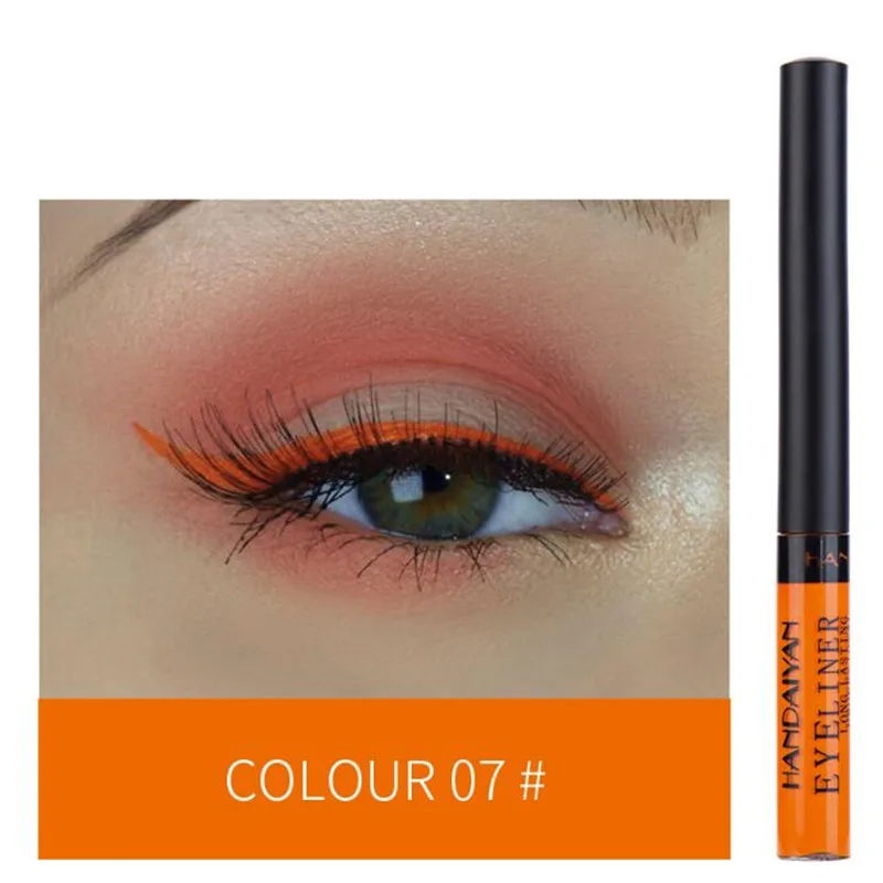 12 цветов водостойкая жидкая подводка для глаз макияж черный белый розовый блеск