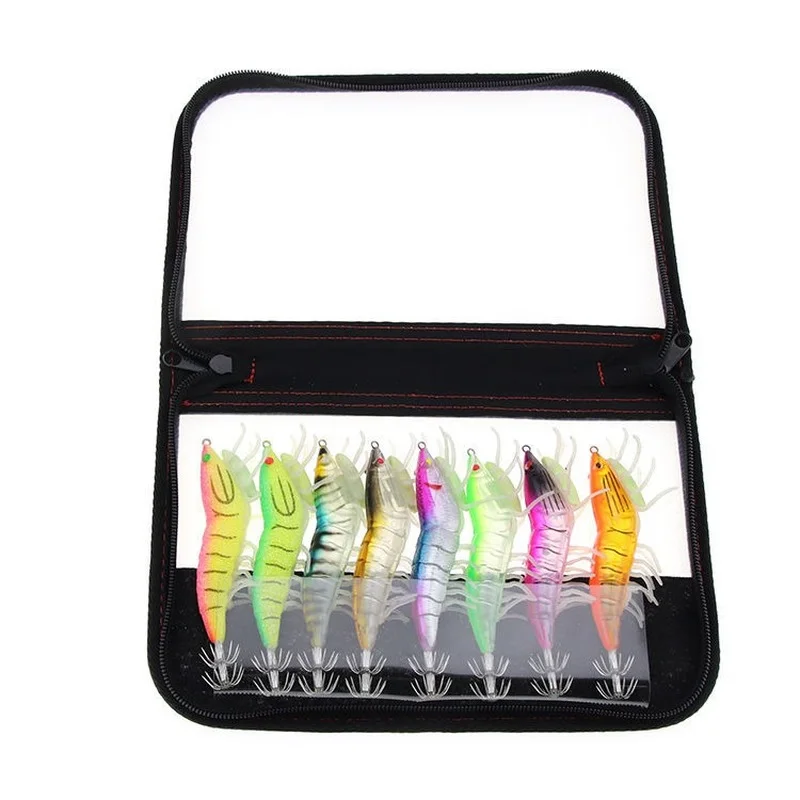 Новая искусственная приманка для рыбалки с крючком кальмара креветка мягкой