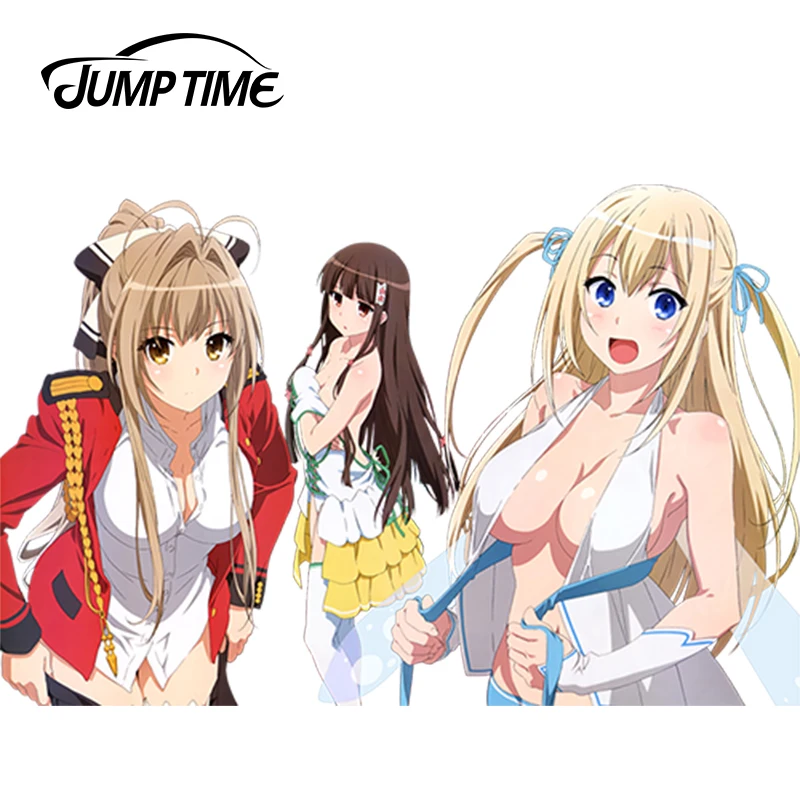 JumpTime 13 см x 8 5 3D автомобильные наклейки Амаги Блестящий парк японские сексуальные