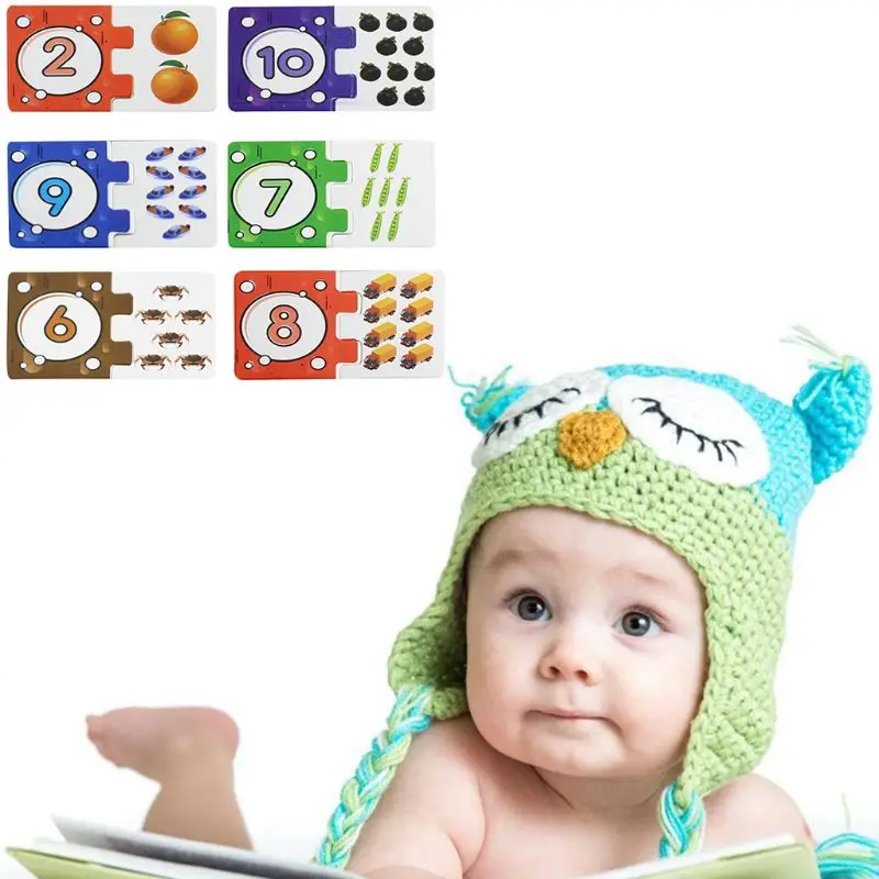 

97BE Self-Correcting Number Puzzles Set Developmental Toys Storage Box Bundle 54 Pieces Great Gift for Girls and Boys Best for 6