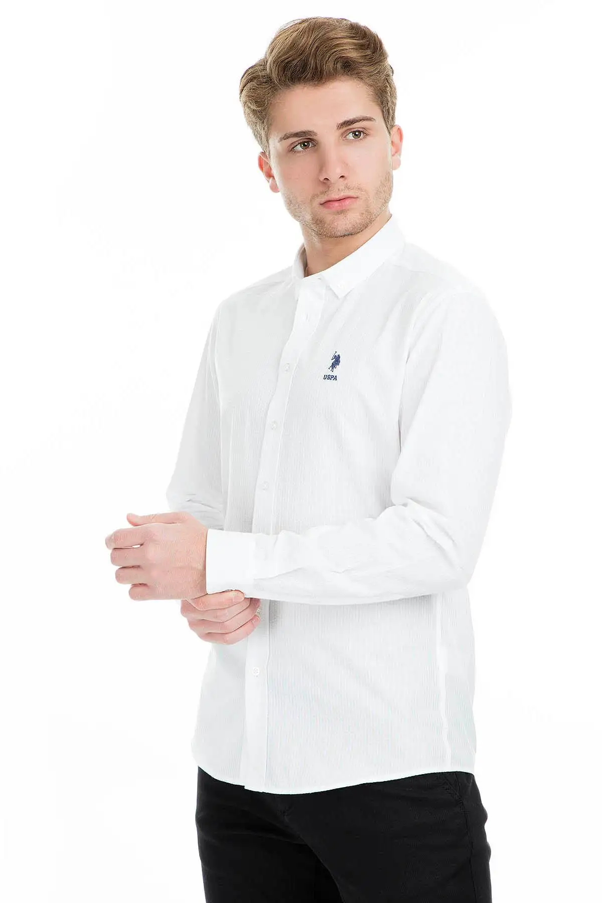 U. S. POLO мужская рубашка G081SZ00|Повседневные рубашки| |