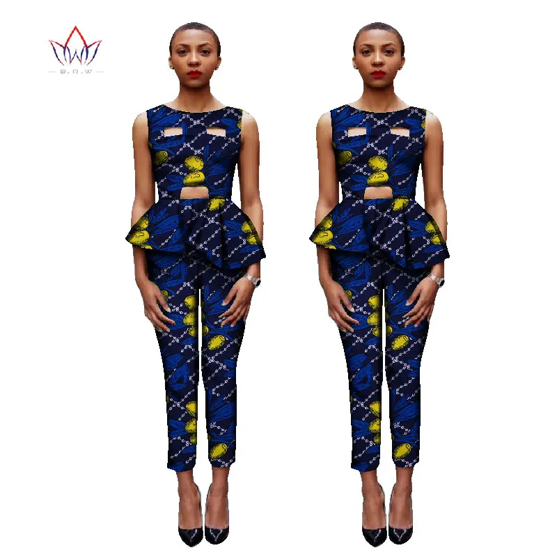Одежда BRW в африканском стиле короткий топ одежда для Женский комплект 2 шт.
