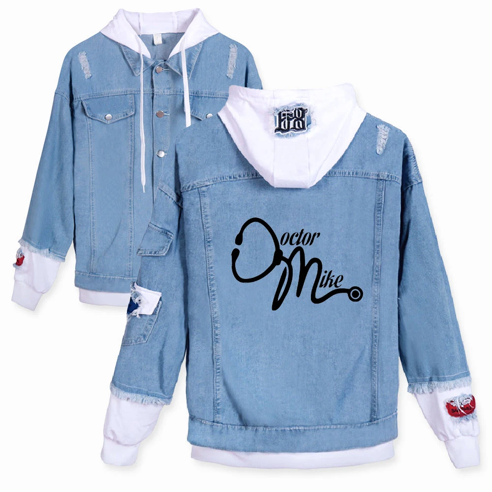 

Mikhail varбритский Harajuku джинсовая куртка модная с принтом на весну осень женская/мужская верхняя одежда и пальто