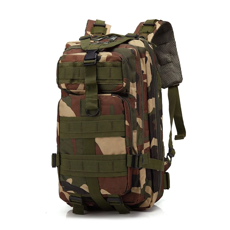Jungle camo Открытый походный рюкзак военный тактический Molle рюкзак камуфляж большой емкости Кемпинг Альпинизм Охота Дорожная Спортивная Сумка - Цвет: Jungle camo
