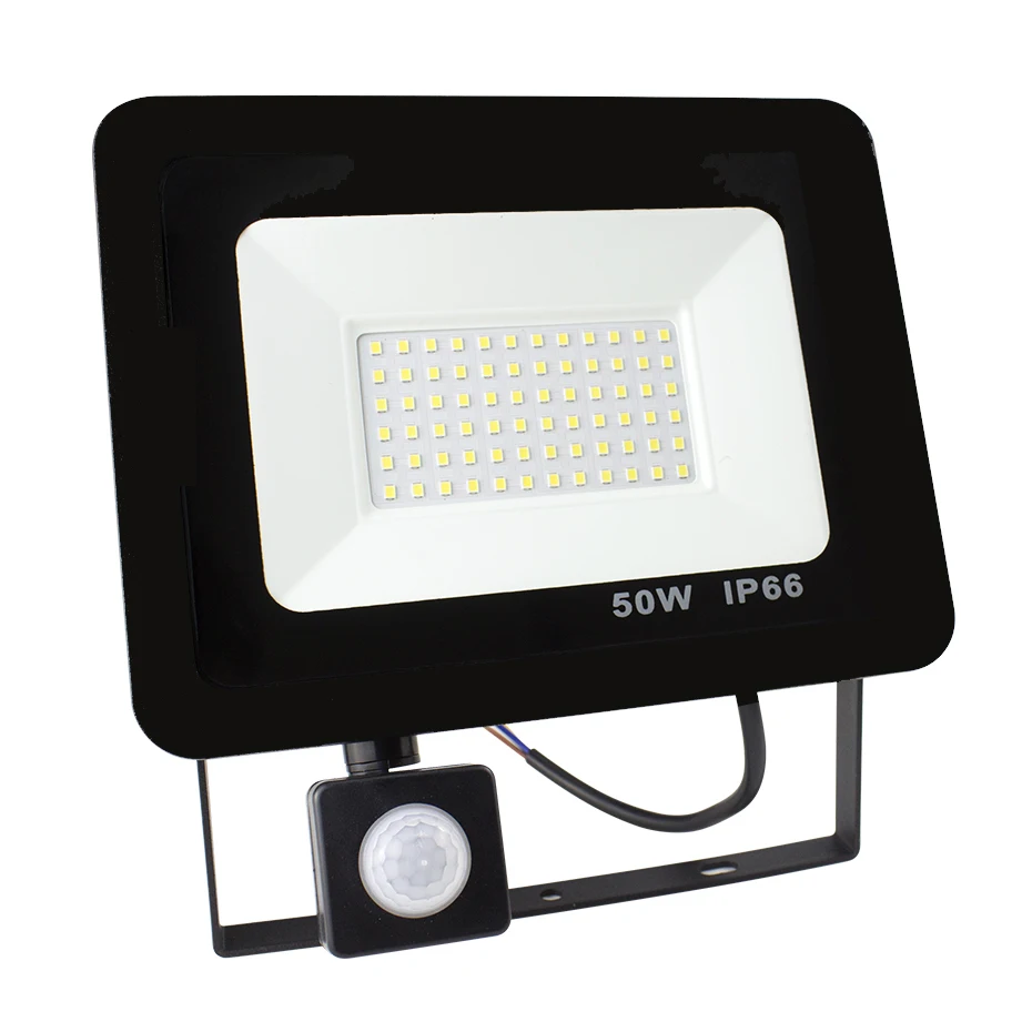LED Flood Light 10W 20W 30W 50W Floodlight IP66 Waterproof 220V Spotlight Refletor Street Outdoor Lighting Wall Garden Lamp | Лампы и