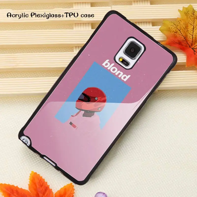 

Frank blond Ocean Phone Case Acrylic Plexiglass TPU For Samsung Note20 10 9 8 7 5 Pro ULTRA