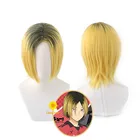 Аниме Haikyuu! Kenma Kozume Косплей короткий желтый парик Haikiyu термостойкие волосы с париком шапочка вечерние эллоуин для ролевых игр