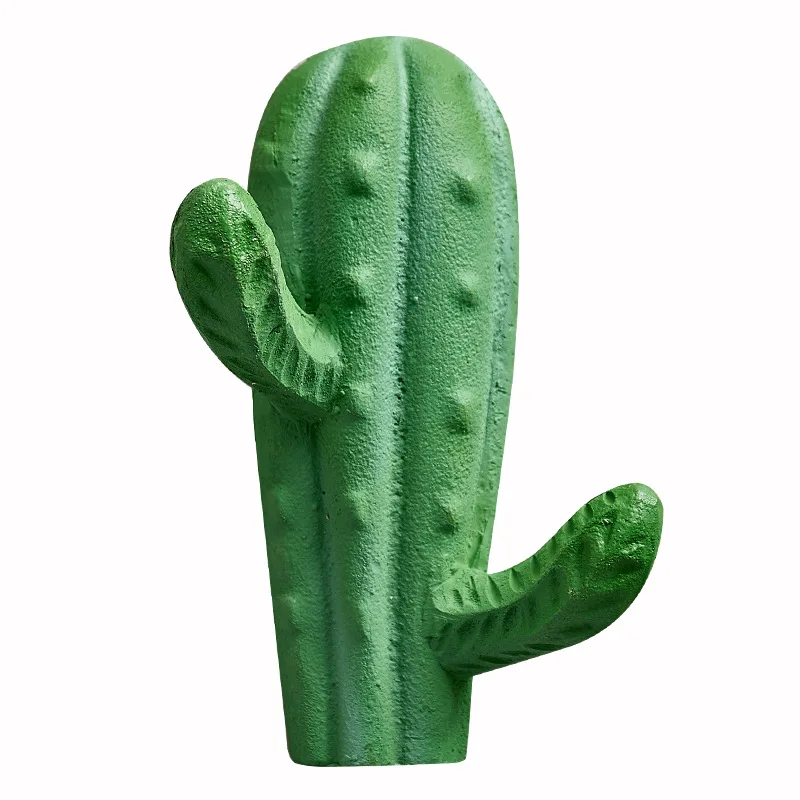

Green Cactus Resin Robe Hook Nordic Wall Towel Rack Decoration Hanger Hook Coat Hook Towel Holder Bathroom Accessories