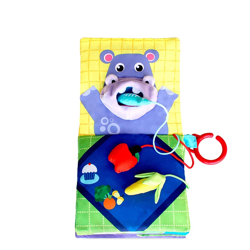 Книжка тканевая для младенцев детская развивающая игрушка храповая тетрадь