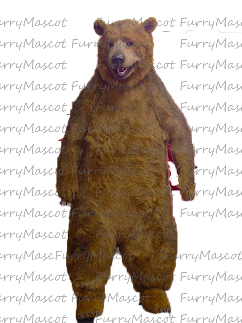 Профессиональный Белый Медведь Пушистый костюм 200% как изображение маскарадный