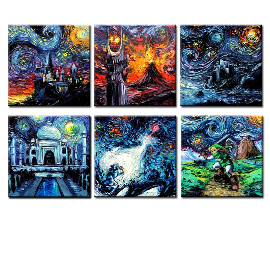 Ван Гог никогда не пила тадж махал картина печать гостиная домашний декор