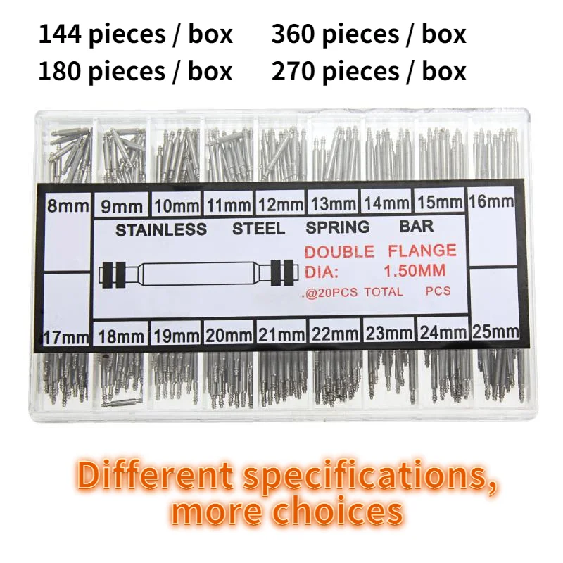 

Watchmakers Watch Spring Bars Strap Link Pins Stainless Steel Repair Kit Tool Strap Link Pins Cotter Bar Watch Tools