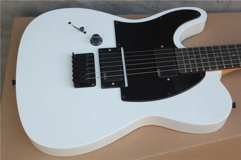 

Chinese guitar factory custom new Left hand TL white electric guitar black pickguard Black hardware free shipping 01