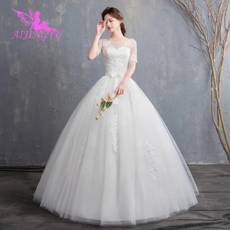 AIJINGYU 2021 girl Customized new hot selling cheap ball gown lace up ...