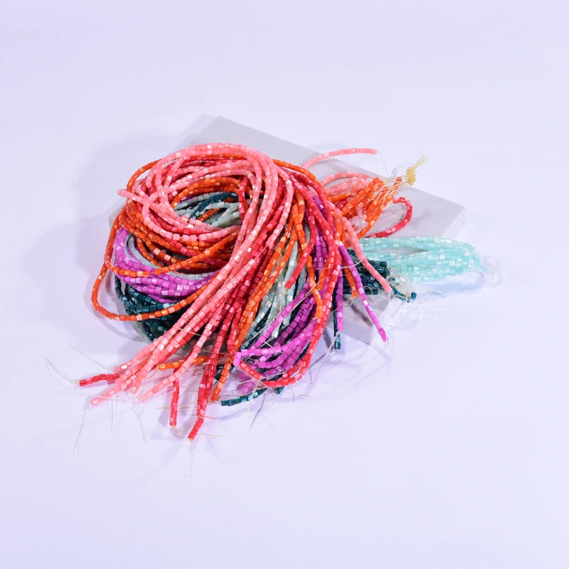 3.5*3 мм ракушечные бусины для создания украшений ручной работы: браслета, ожерелья. Естественный шлифованный окрашенный.