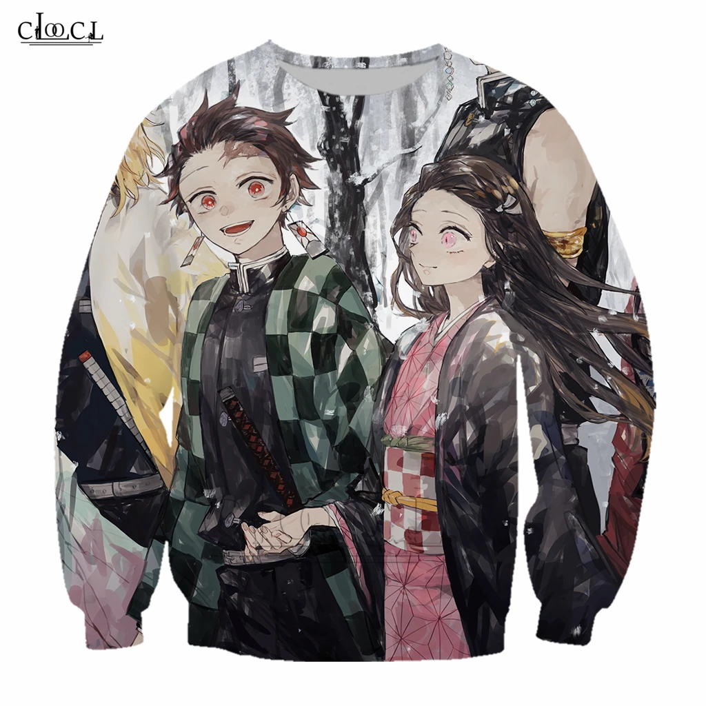 Модный свитшот для мужчин и женщин с аниме рассекающий демонов: Kimetsu No Yaiba