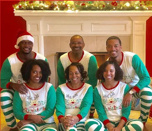 Рождественские парные пижамы с забавным рисунком рождественского лося топы