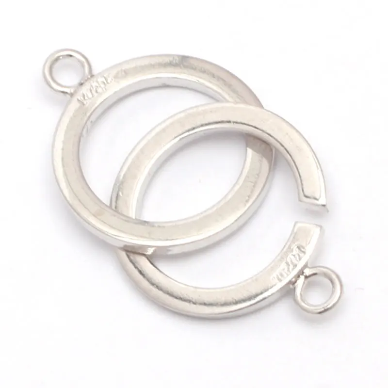 14K позолоченная застежка 12 мм 16 мм DIY Neckalce DIY Ювелирные изделия одна штука для продажи оптом - Цвет: 16mm white  1 strand