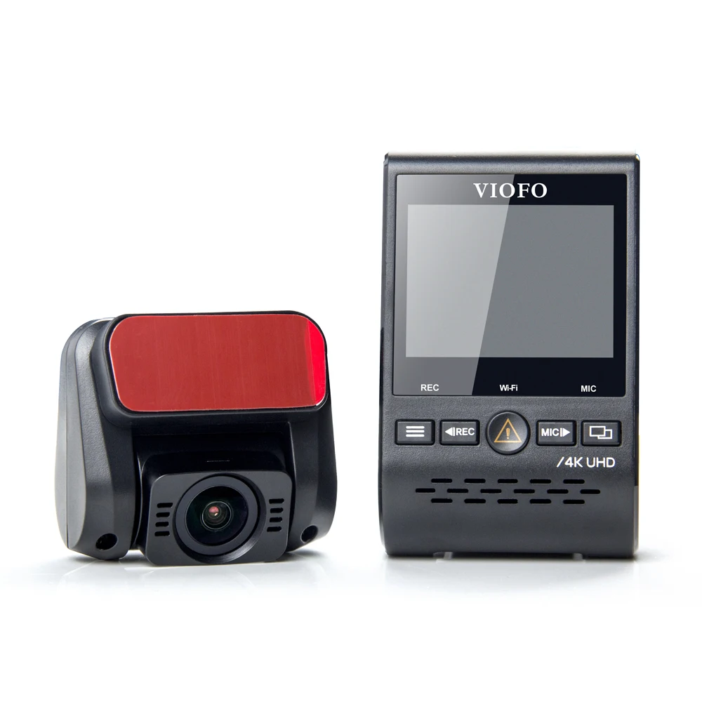 A129 Pro Duo VIOFO 4K Dual Dash Cam Ultra HD 4K для дорожного фронта Новейшая 4k DVR Автомобильная камера с HK3 super nigjt vision