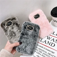 fluffy rabbit ears plush phone case for poco m3 x3 nfc xiaomi redmi note 9 9s 10 10s 10 pro soft silicone shockproof back cover