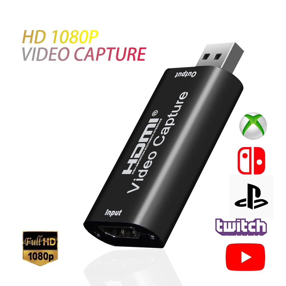Мини HD 1080P HDMI к USB 2 0 Видео Запись карты игры коробка для компьютера Youtube OBS и т. Д.