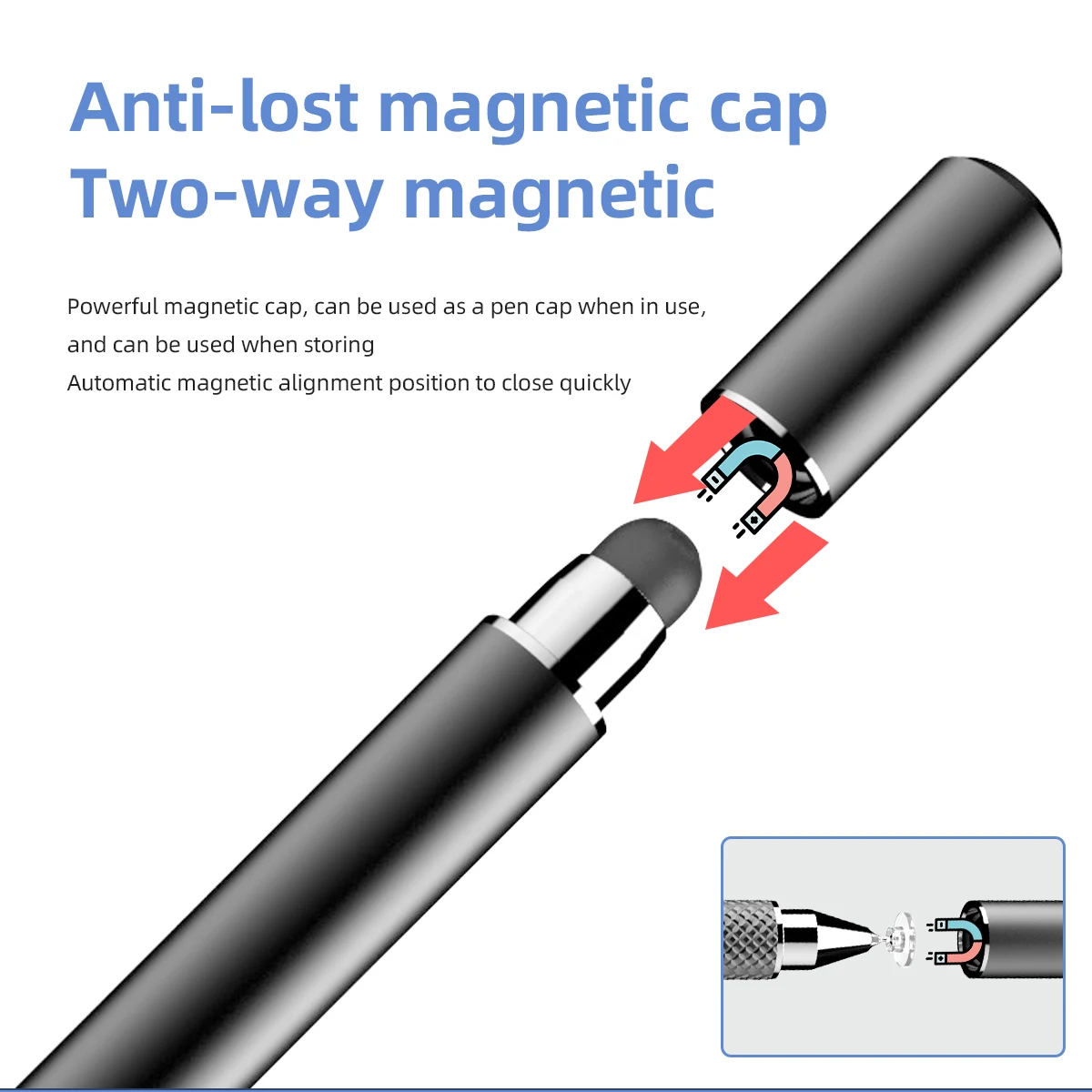anmone stylus pen for drawing smartphone touch pens for android tablet painting writing magnetic pen cap mobile phone pencil free global shipping