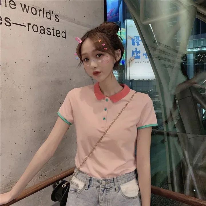 

2020 Summer Fashion T Shirt Women Woman beige Tshirt