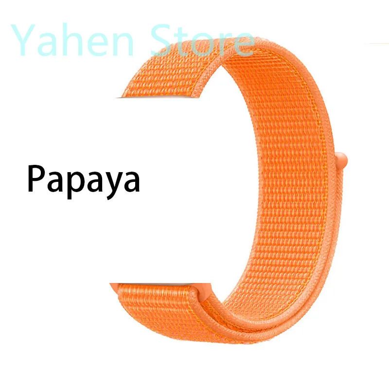 C8 Papaya Дополнительный ремень sport loop ремешок для iwo 8 11 5 6 7 сменный ремешок 42 мм 44 мм для iwo8 iwo11(не включает часы - Цвет: C8 Papaya
