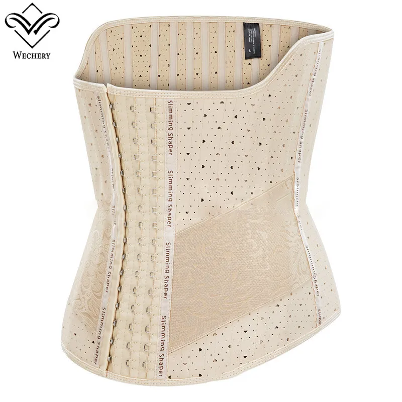 Ажурный латексный тренировочный пояс для талии с 25 стальными косточками женские