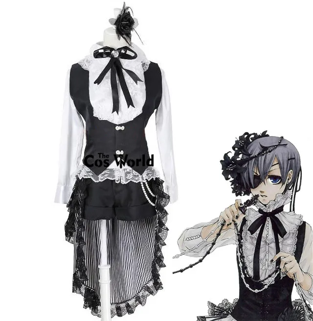 Black Butler Kuroshitsuji Ciel Phantomhive Circus Uniform Outfit Cusomize Cosplay Costumes