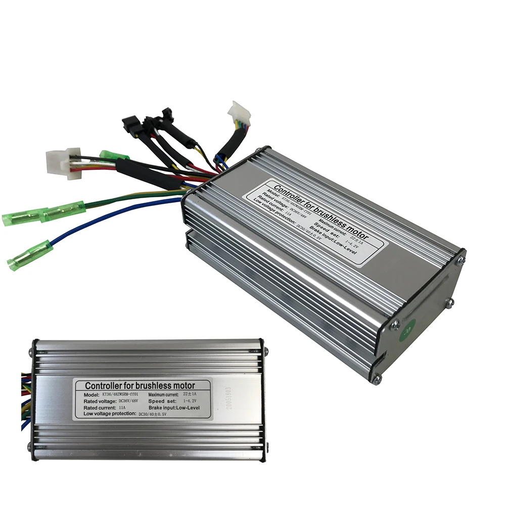 

36/48V 500W электрический велосипед бесколлекторный контроллер двигателя KT Ebike квадратная волна 9 МОП-транзистор система мотор Универсальный