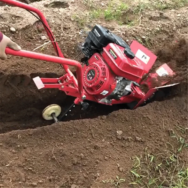 Agricultural Gasoline Micro Tillage Machine Multifunction Garden Orchard Vegetable Field Loose Soil Weeding Rotary Tiller Tools |