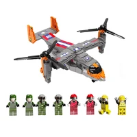 1466 pcs assembling building blocks aircraft fighter tech series v 22 osprey helicopter bricks kidstoy gifts