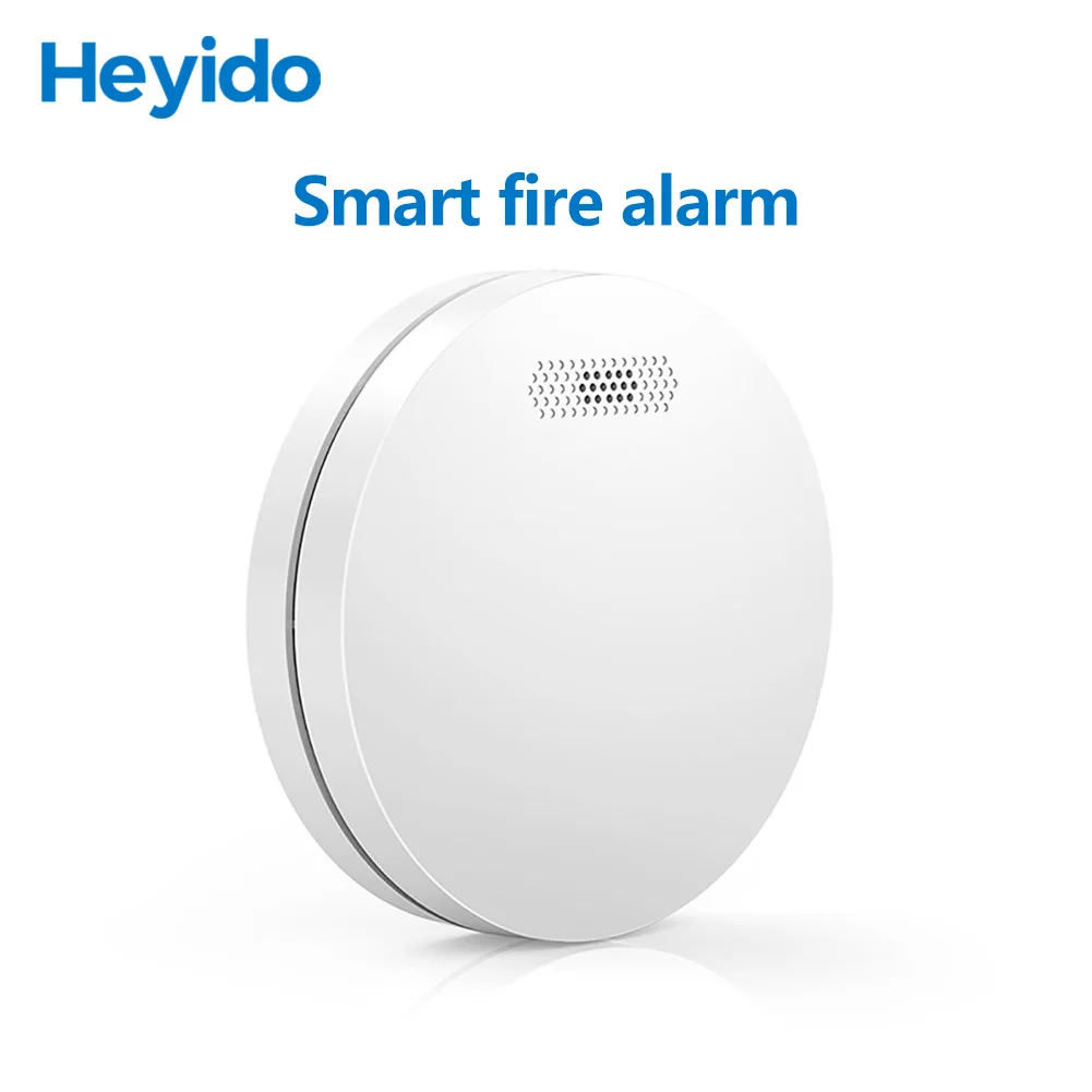 

Wifi Smart Smoke Fire Alarm Sensor Detector Home Security System Battery-powered Alarm Wireless Smart Life Tuya App Control