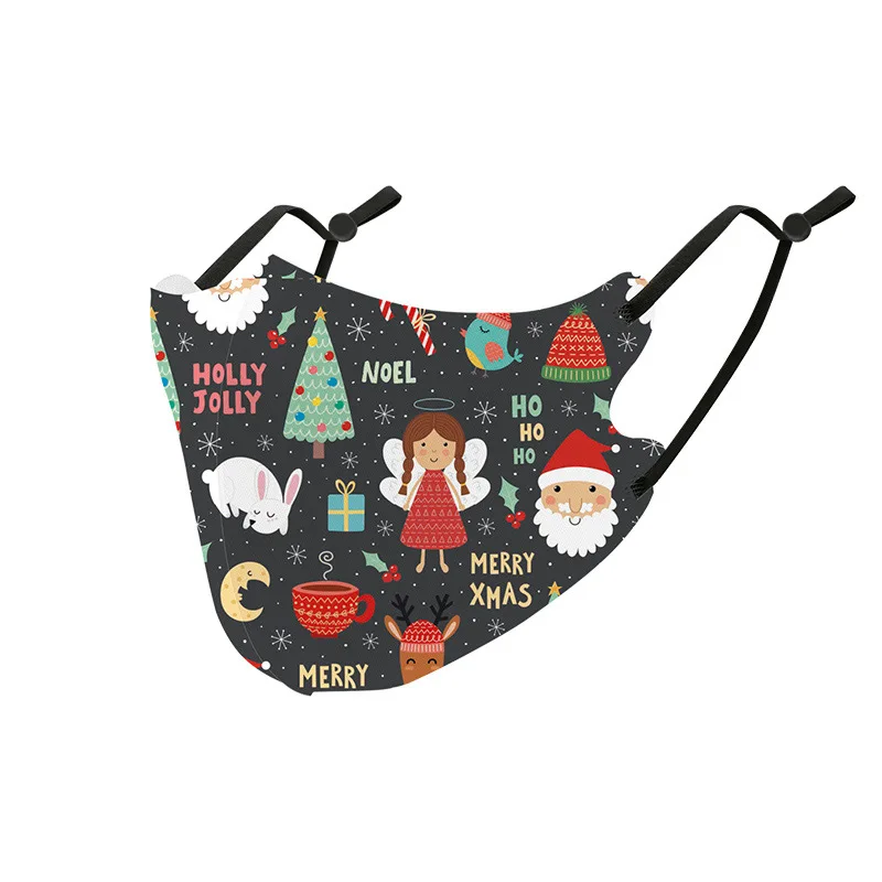 

Christmas Adult Universal High-quality Printed Mask Christmas Halloween Cosplay Face Mask Mascaras Masks Masque