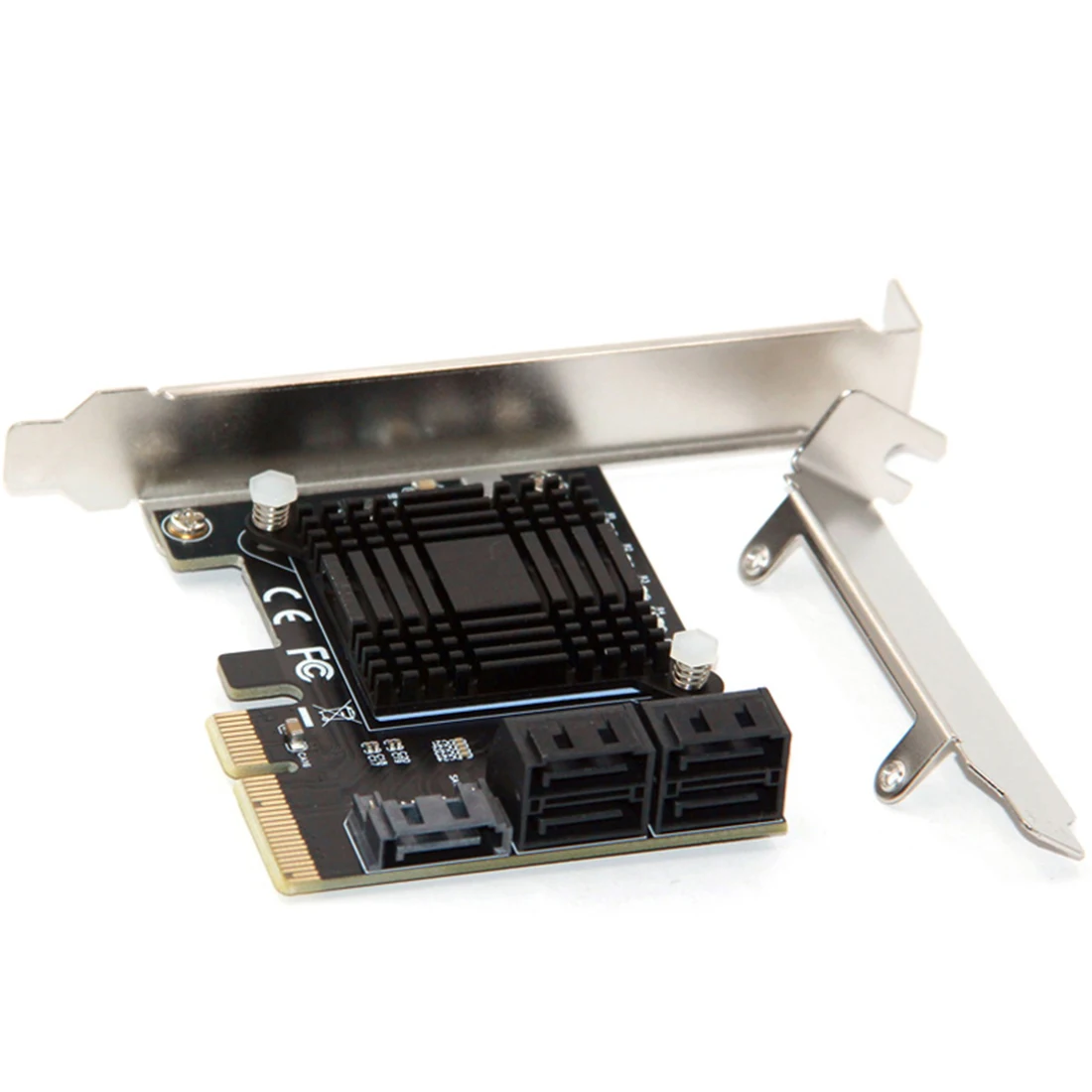 

XT-XINTE PCI Express 3.0 x4 to 5 Port SATA III 6Gbps Expansion Controller Card Support Port Multiplier For HDD SSD