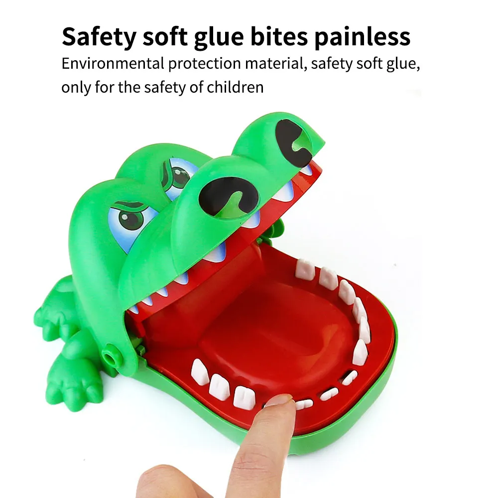 

Hot Sale New Creative Small Size Animal Mouth Dentist Bite Finger Game Funny Novelty Gag Toy For Kids Children Play Fun