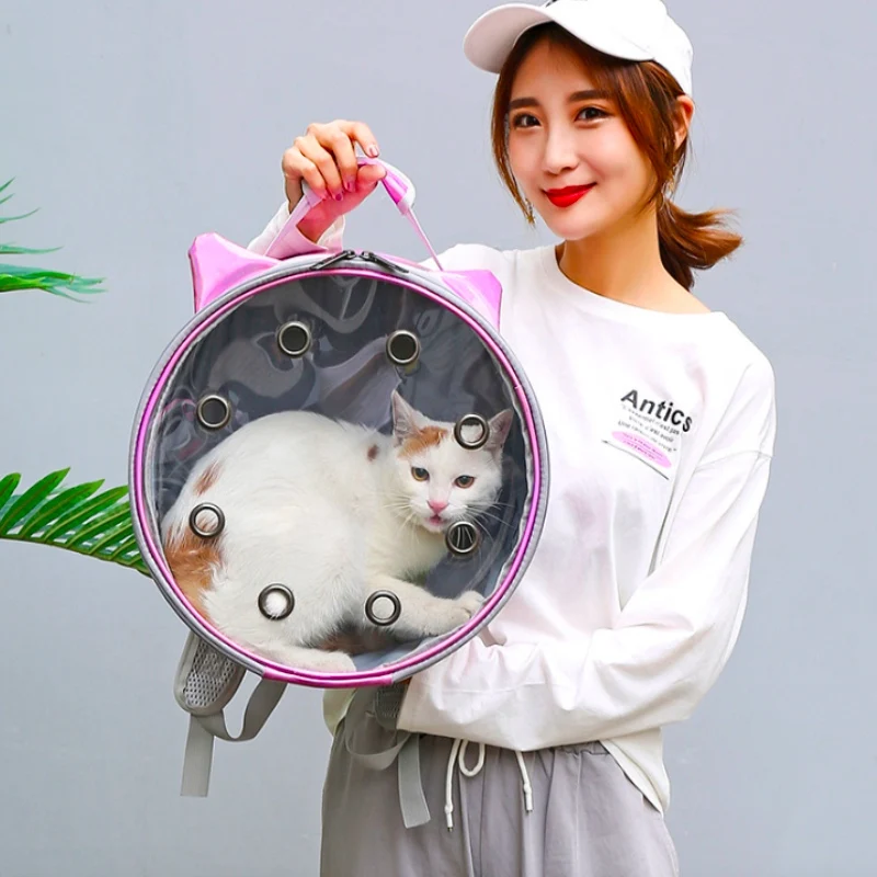 Прозрачная переноска для собак на плечо путешествий складная вместительная