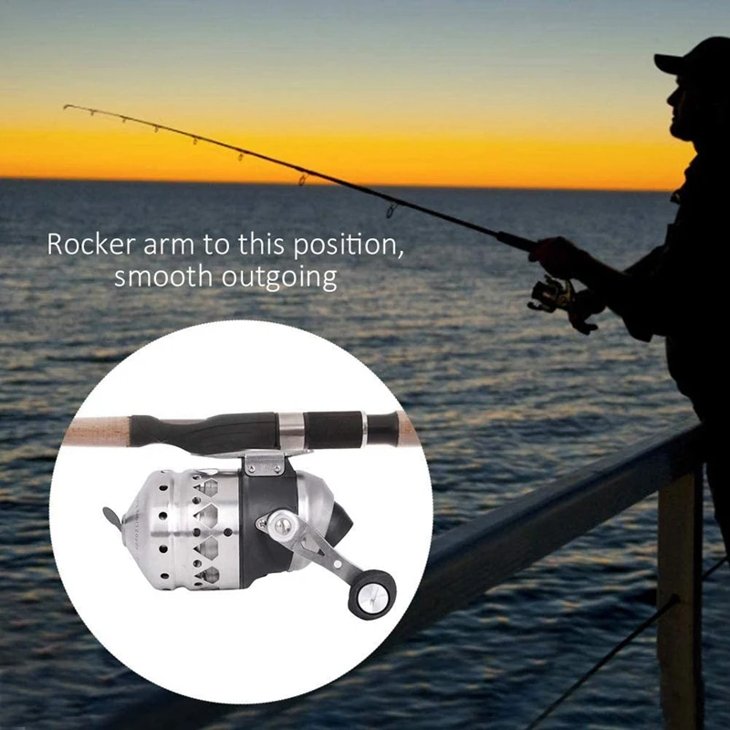 

SHUANGYU RAMPART Archery Reel Bowfishing Fishing Lure Reel,Hand Brake Winding Displacement Fish Line Wheel Fishing Tackle Access