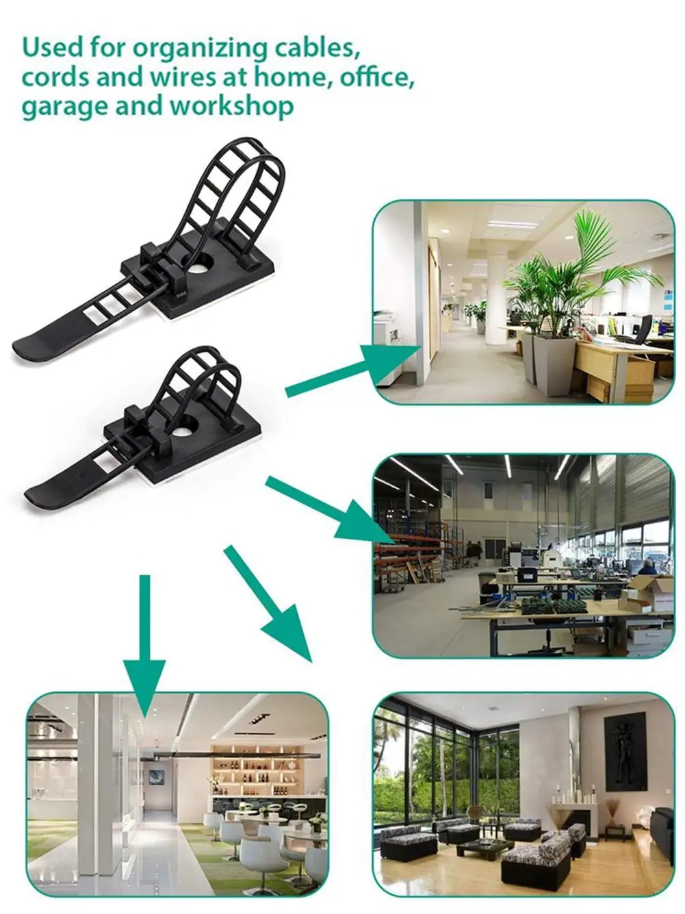 

Cable Tie Mounting Frame Cable Tie Adjustable Cable Tie Network Cable Line Finishing Clip Cable Card Buckle Self-adhesive F K8D8