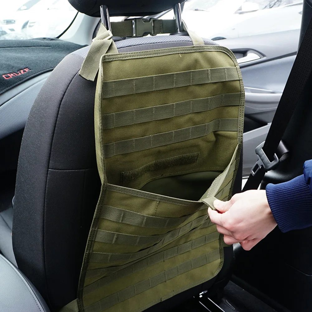 Универсальная Тактическая MOLLE автомобильный Органайзер на спинку сиденья в
