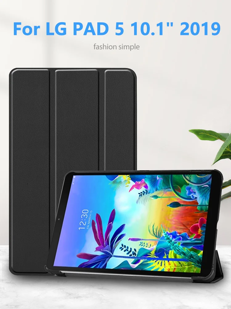 Магнитный чехол для LG G PAD 5 LM-T600L/T605L смарт-чехол из искусственной кожи для LG G PAD 10,1 дюймов планшет T600 T605 защитный чехол-книжка