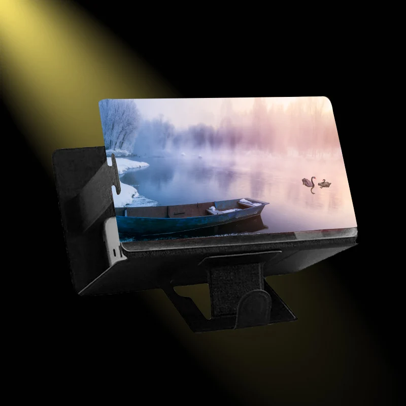 Мобильный телефон стенд 3D экран HD видео усилитель увеличительное стекло Стенд