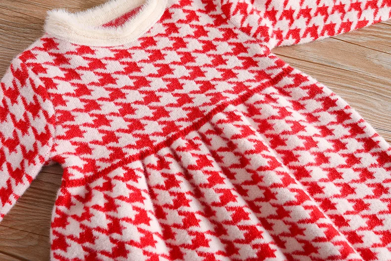 Girls Knitted Dress 2020 New Fashion High Quality Little Pullover Sweater Child Warm Clothes For Winter Autumn Dresses 4T | Детская