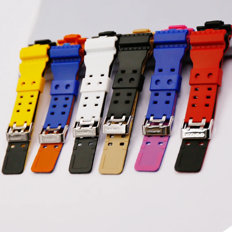 Двухцветные аксессуары для часов булавка с пряжкой Casio мужчин и женщин на ремешке