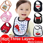 Слюнявчик детский из 100% хлопка в виде животного, DS19